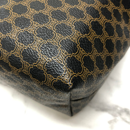 CELINE Macadam 圓形標誌迷你手提包化妝包流浪包黑色復古舊款 celine j6skig