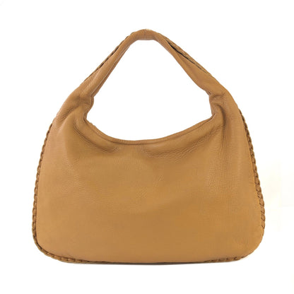 Bottega Veneta Leather Shoulder bag Handbag Camel Vintage Old fuvc6j