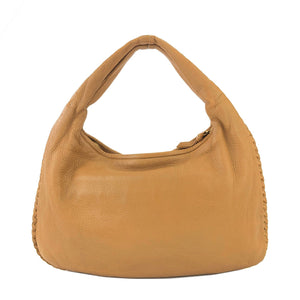 Bottega Veneta Leather Shoulder bag Handbag Camel Vintage Old fuvc6j