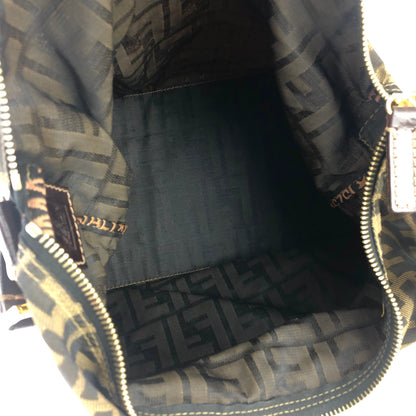FENDI Zucca Jacquard Shoulder bag Brown Vintage Old nctseg