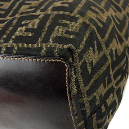 FENDI Zucca Jacquard Shoulder bag Brown Vintage Old nctseg