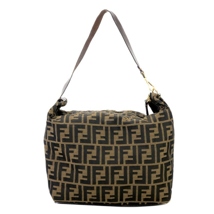 FENDI Zucca Jacquard Shoulder bag Brown Vintage Old nctseg