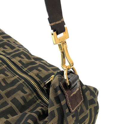 FENDI Zucca Jacquard Shoulder bag Brown Vintage Old nctseg
