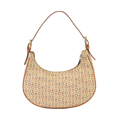 CELINE C Macadam Jacquard Handag Hobobag AVA Beige Old Celine Vintage zdpizt