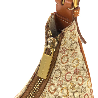 CELINE C Macadam Jacquard Handag Hobobag AVA Beige Old Celine Vintage zdpizt