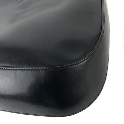 PRADA Leather Hobo bag Small Shoulder bag Handbag Black Vintage Old nuyxk5
