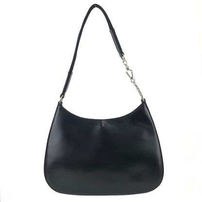 PRADA Leather Hobo bag Small Shoulder bag Handbag Black Vintage Old nuyxk5