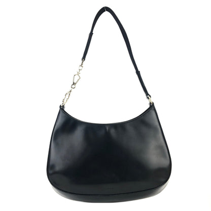 PRADA Leather Hobo bag Small Shoulder bag Handbag Black Vintage Old nuyxk5
