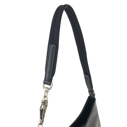 PRADA Leather Hobo bag Small Shoulder bag Handbag Black Vintage Old nuyxk5