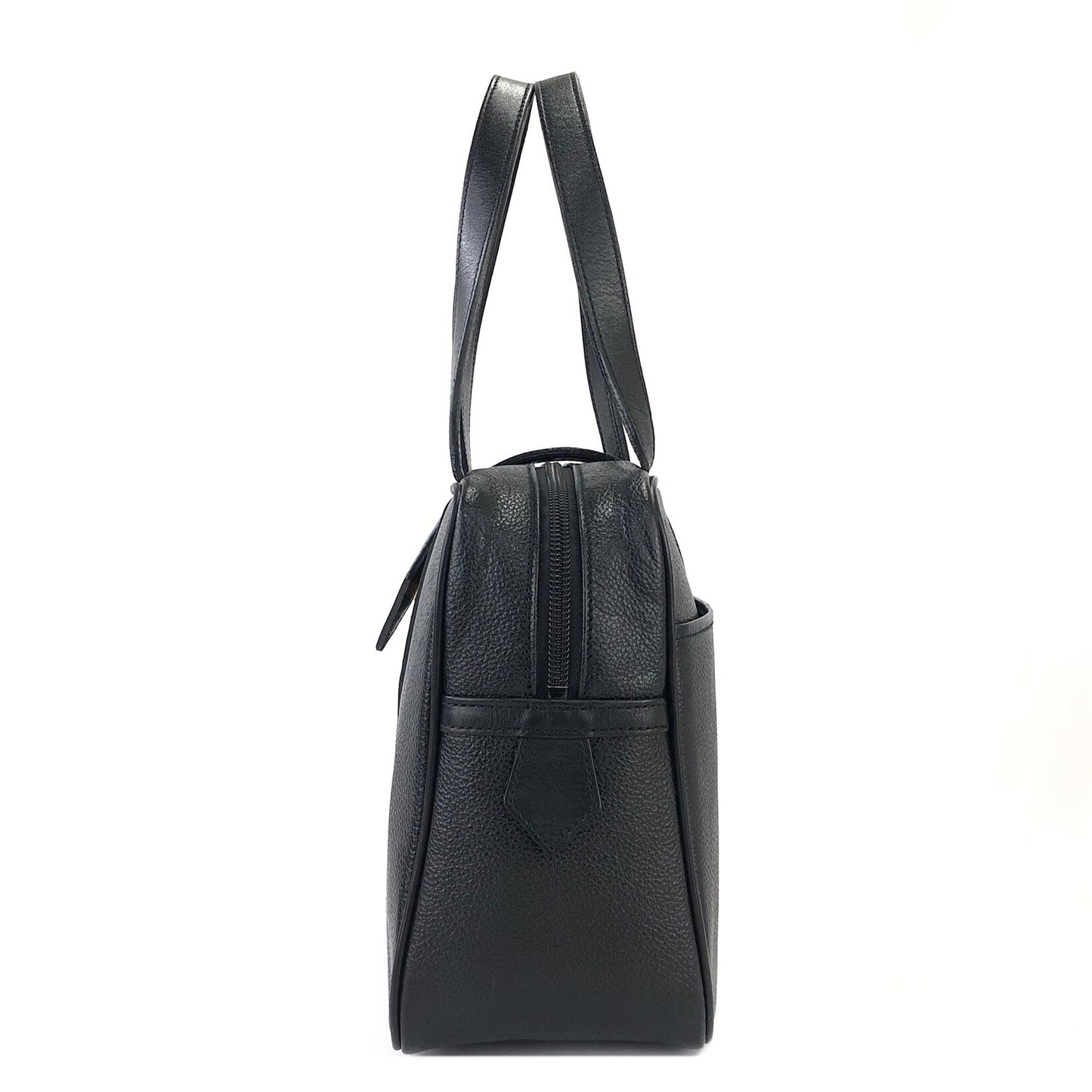 Yves Saint Laurent YSL logo Handbag Boston bag Black Vintage Old ruwjug