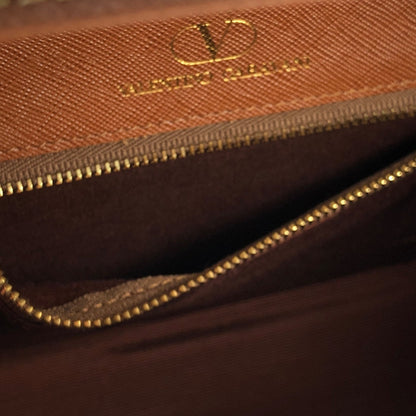 VALENTINO GARAVANI Logo Handbag Shoulder bag Brown Vintage Old cidenm