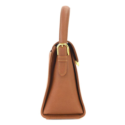 VALENTINO GARAVANI Logo Handbag Shoulder bag Brown Vintage Old cidenm