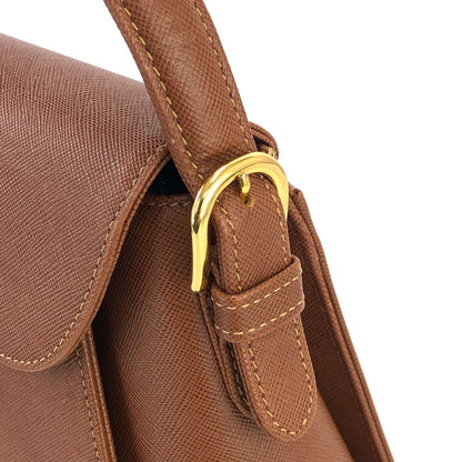 VALENTINO GARAVANI Logo Handbag Shoulder bag Brown Vintage Old cidenm