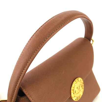 VALENTINO GARAVANI Logo Handbag Shoulder bag Brown Vintage Old cidenm