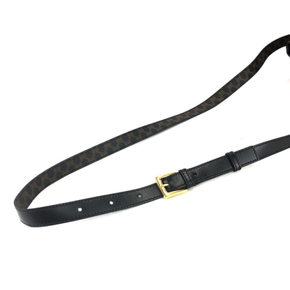 CELINE Macadam Drawstring Shoulderbag Black Vintage Old CELINE 4hshiw