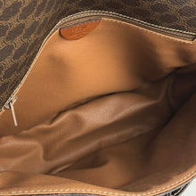 Load image into Gallery viewer, CELINE Macadam Double Gancini Flap Crossbody Shoulder Bag Brown Old Celine Vintage p3p8yc
