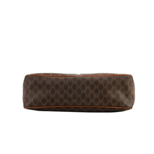 Load image into Gallery viewer, CELINE Macadam Double Gancini Flap Crossbody Shoulder Bag Brown Old Celine Vintage p3p8yc
