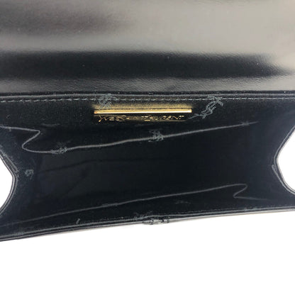Yves Saint Laurent YSL logo 2way Handbag Shoulder bag Black Vintage Old 5ub8rx