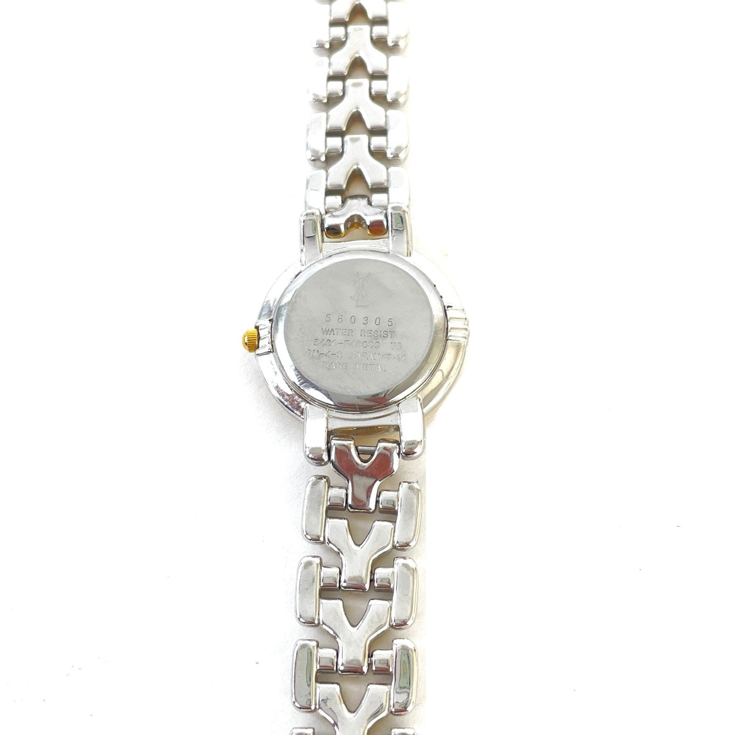 Yves Saint Laurent Watch Silver Old Vintage Accessory YSL dyvprc
