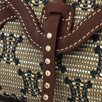CELINE Triomphe pattern Hobobag Handbag Beige Vintage Old CELINE gctpmy