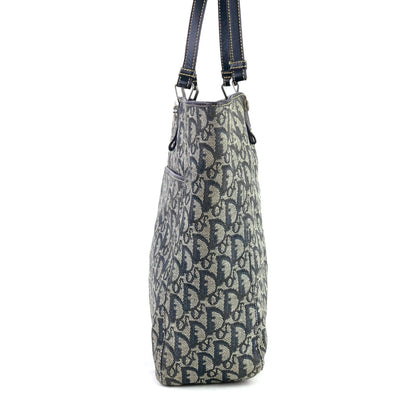 Christian Dior Trotter Jaguar Tote Bag Navy vintage Old rc5wxj