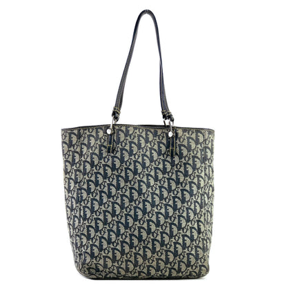 Christian Dior Trotter Jaguar Tote Bag Navy vintage Old rc5wxj