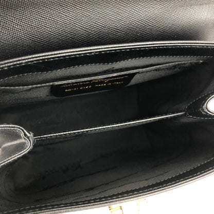 Salvatore Ferragamo Gancini 壓花皮革 2way 肩包 Bandbag 黑色 復古 舊 jbv5dw