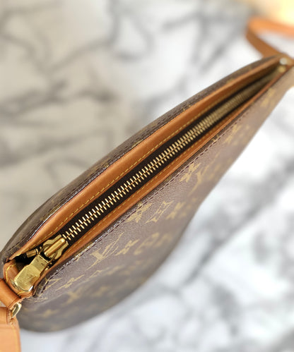 LOUIS VUITTON Monogram M51290 Drouot shoulder bag Brown vintage Old 48wbd2