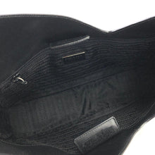 Load image into Gallery viewer, PRADA Leather Asymmetry Shoulder bag Gray Vintage Old axd7ri

