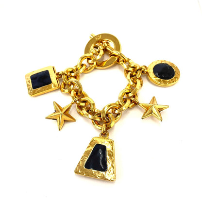 CELINE 鏈條式壁爐手鐲 金色 復古舊款 Celine ckuezv