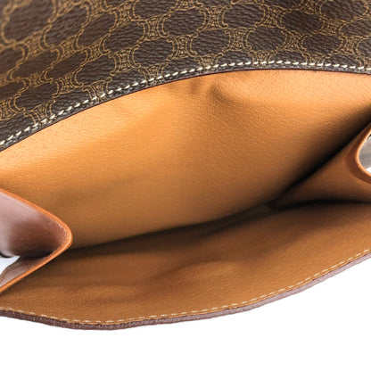 CELINE Macadam 前袋手提包 Bugatti 包棕色復古舊 Celine chvz35