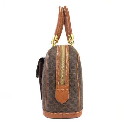 CELINE Macadam 前袋手提包 Bugatti 包棕色復古舊 Celine chvz35
