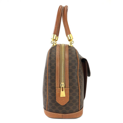 CELINE Macadam 前袋手提包 Bugatti 包棕色復古舊 Celine chvz35