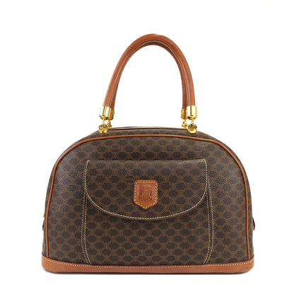 CELINE Macadam 前袋手提包 Bugatti 包棕色復古舊 Celine chvz35