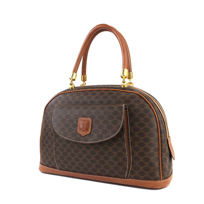 CELINE Macadam 前袋手提包 Bugatti 包棕色復古舊 Celine chvz35