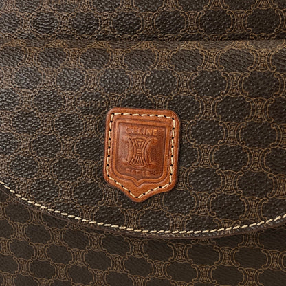 CELINE Macadam 前袋手提包 Bugatti 包棕色復古舊 Celine chvz35