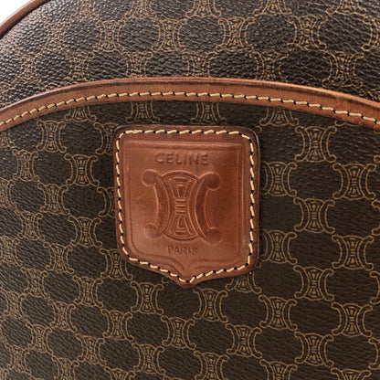 CELINE Blason Macadam Round Shoulder bag Brown Vintage Old Celine udut4d