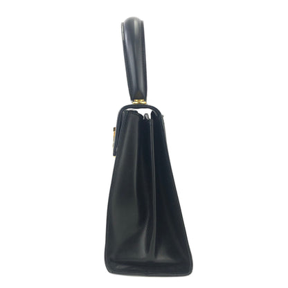 Salvatore Ferragamo Gancini Crossbody Handbag Shoulderbag Black Vintage Old wufary