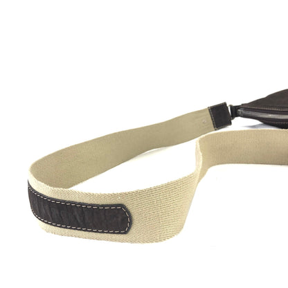 LOEWE Anagram logo Nubuck leather Shoulder bag Brown Vintage Old 2nkwhw