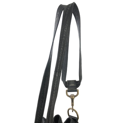 Christian Dior Cannage Lady dior D Charm Drawstring Shoulder bag  Black Vintage Old eh247e