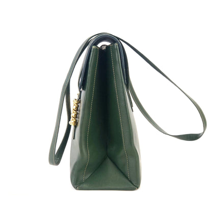 LOEWE Velazquez Totebag Shoulder bag Green Vintage Old nmvskx