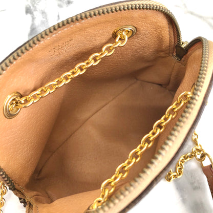 CELINE Macadam Chain Crossbody Mini Shoulderbag Brown Vintage Old Celine sjs8e3