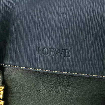 LOEWE Velazquez Totebag Shoulder bag Green Vintage Old nmvskx
