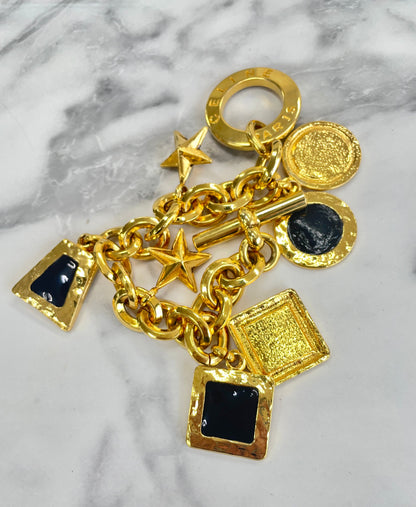 CELINE 鏈條式壁爐手鐲 金色 復古舊款 Celine ckuezv