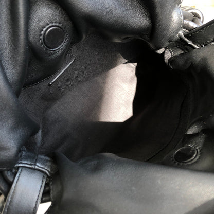 LOEWE Flamenco Knot Small Drawstring Shoulder bag Black 8v65a4