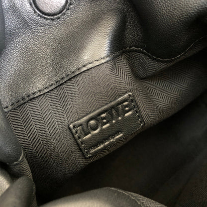 LOEWE Flamenco Knot Small Drawstring Shoulder bag Black 8v65a4