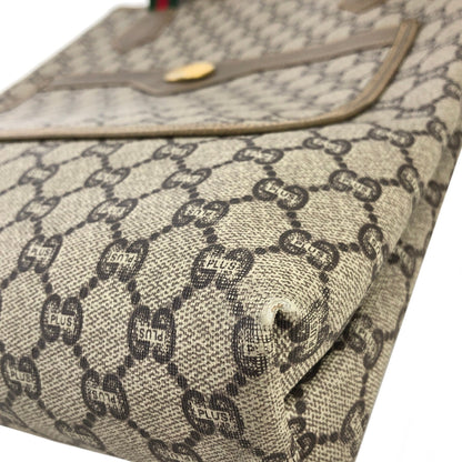GUCCI sherry line GG plus handbag tote bag beige vintage old Gucci 2ngxke