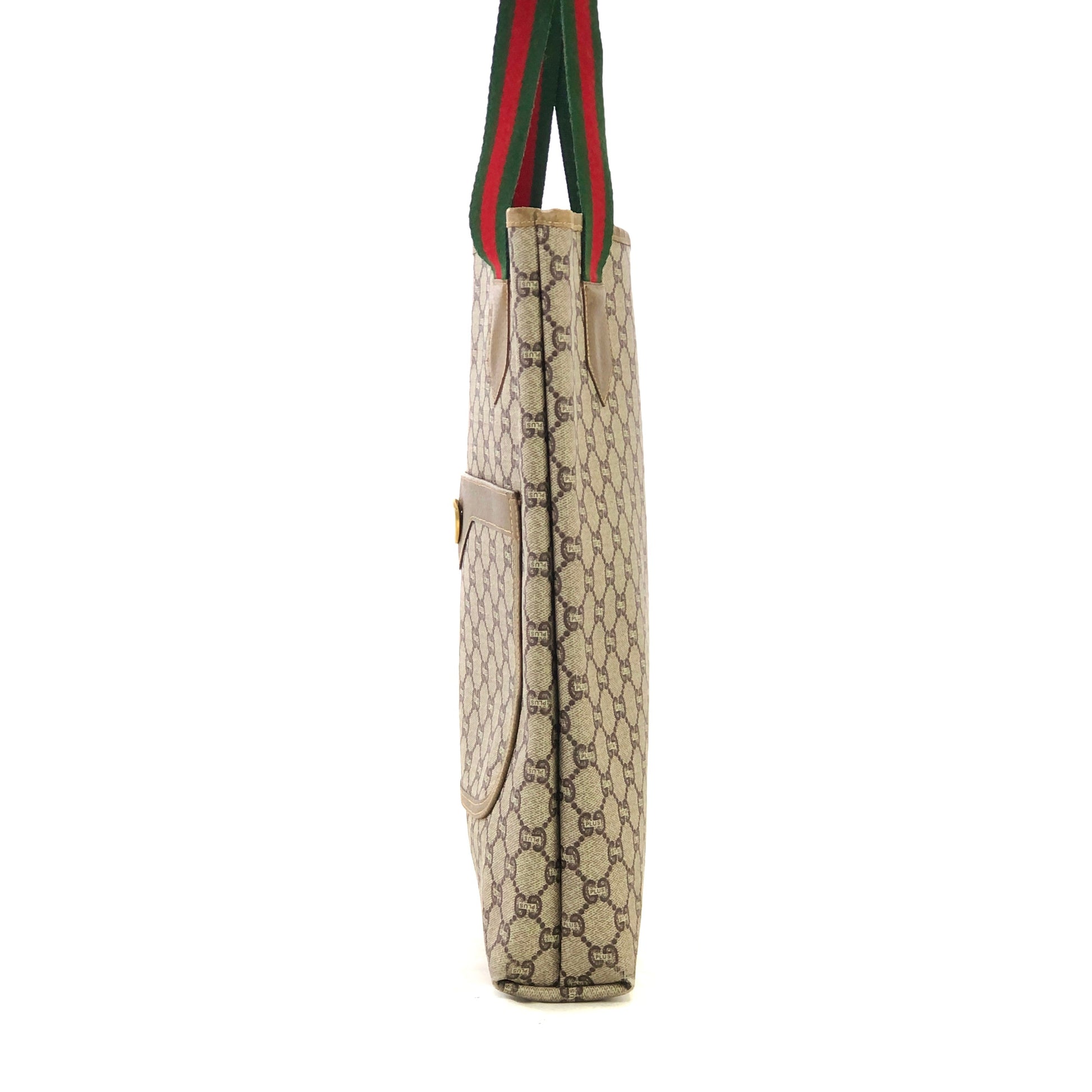 Vintage Gucci Tote Bag GG Plus Sherry Line – Timeless Vintage Company