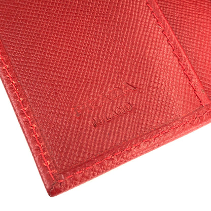 PRADA Triangle logo 6 Key holder Red Accessories Vintage Old ky7k2u