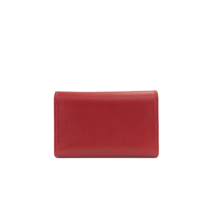 PRADA Triangle logo 6 Key holder Red Accessories Vintage Old ky7k2u